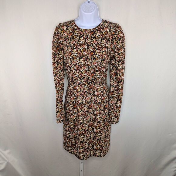 Romantic Floral Puff Sleeve Dress Autumn Fall Retro Medium Vero Moda - Picture 1 of 11
